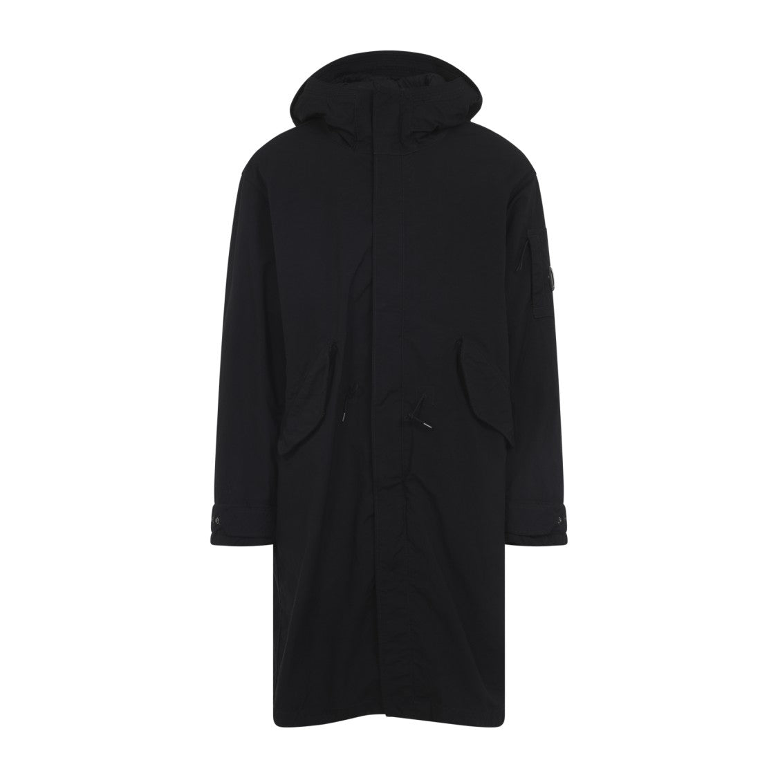 C.P. Company Hooded Long Coat With Adjustable Cuffs