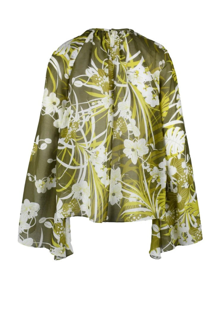 Max Mara Caprara Brushed Blouse - Green