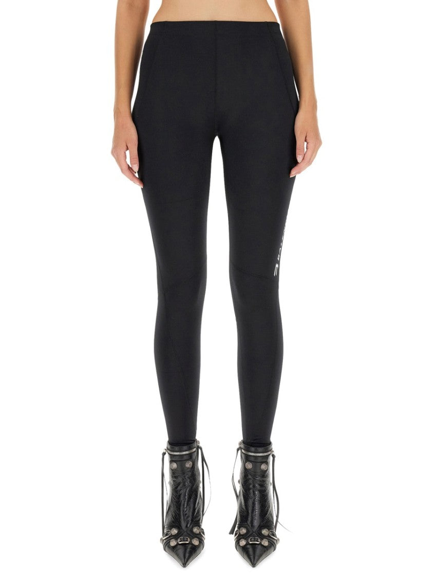 Balenciaga Sporty B Activewear Leggings With Elastic Waistband