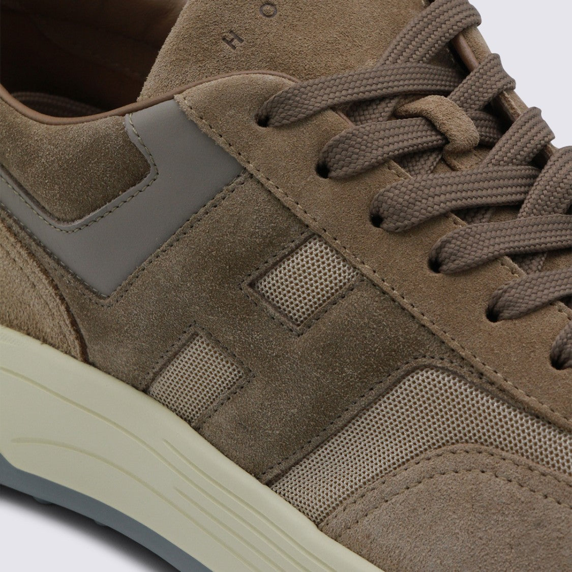 Hogan Beige Leather Sneakers