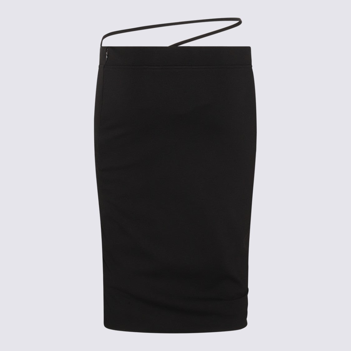 Gauge81 Dayton Ruched Pencil Skirt With High Waist And Strap Detail