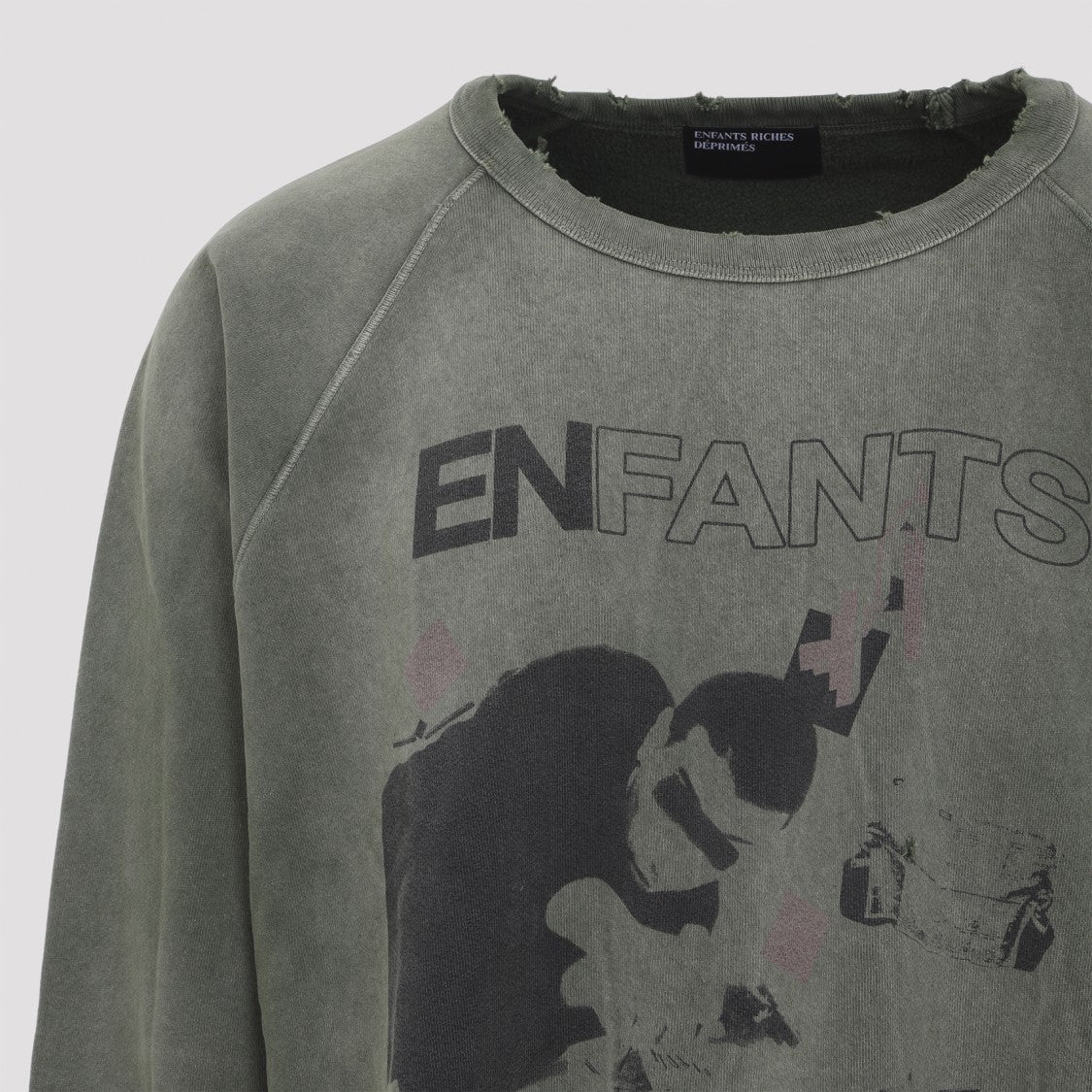 Enfants Riches Déprimés Relaxed-Fit Cotton Sweatshirt With Distressed Details