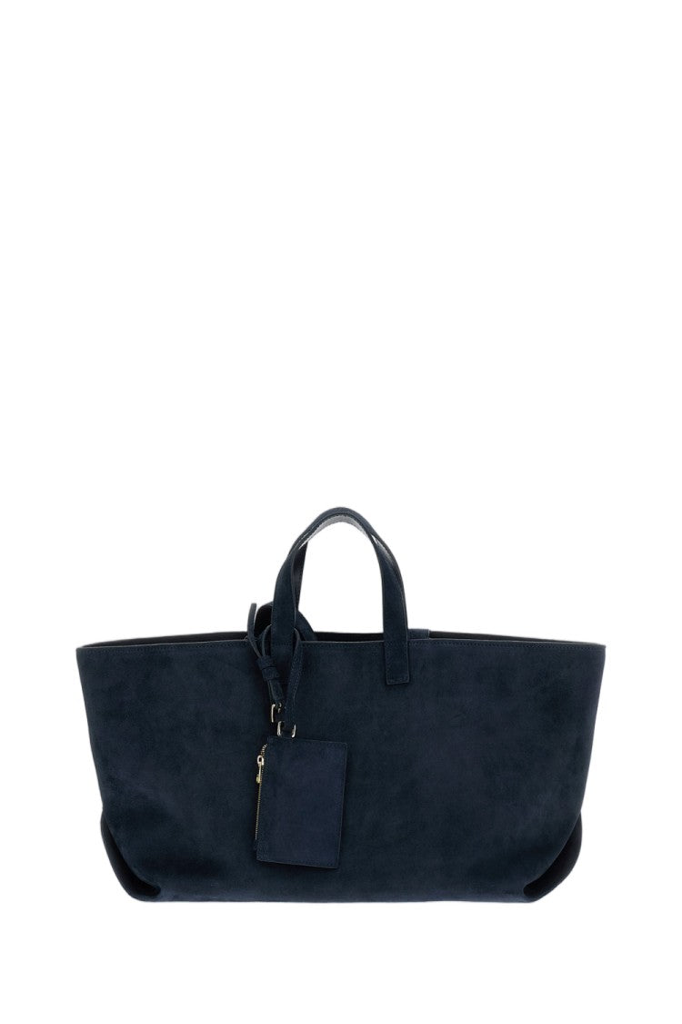 A.P.C. Blue Suede Le Drummer Tote Bag