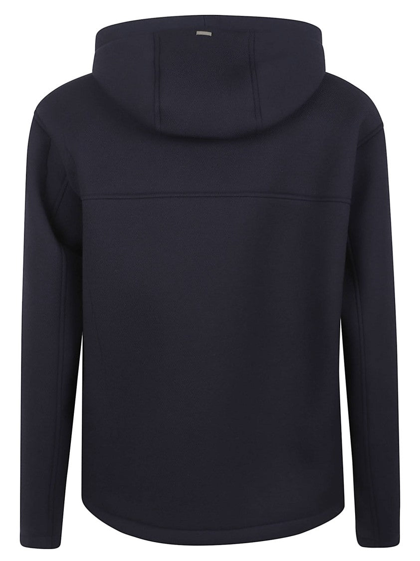 Herno Water-Repellent Viscose Jersey Hooded Jacket