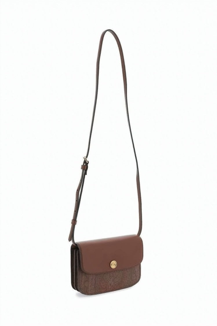 Etro Structured Rectangular Crossbody Bag With Paisley Fabric