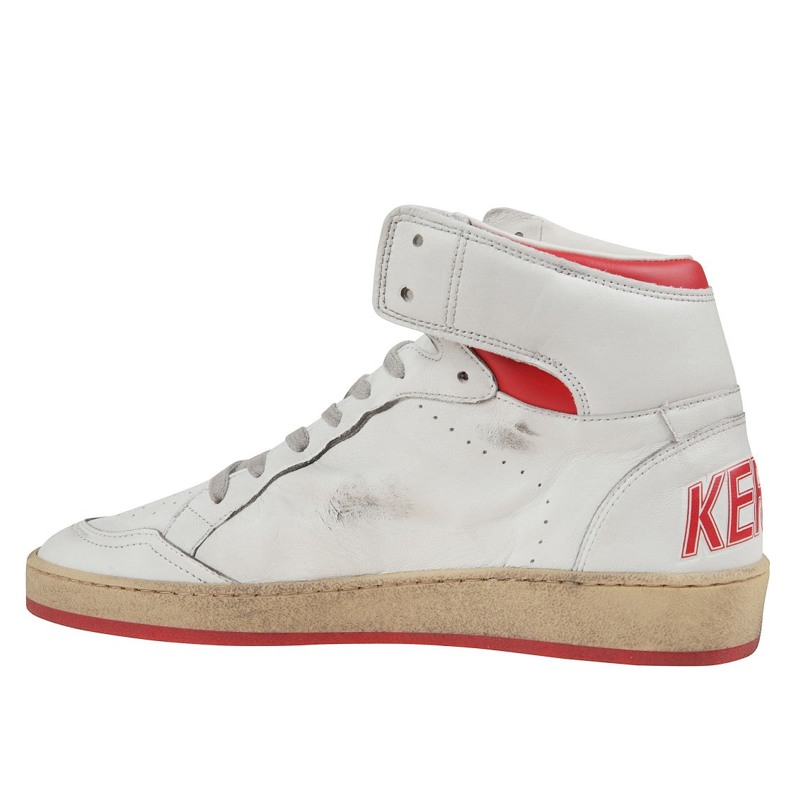 Golden Goose White And Red Nappa Sneakers