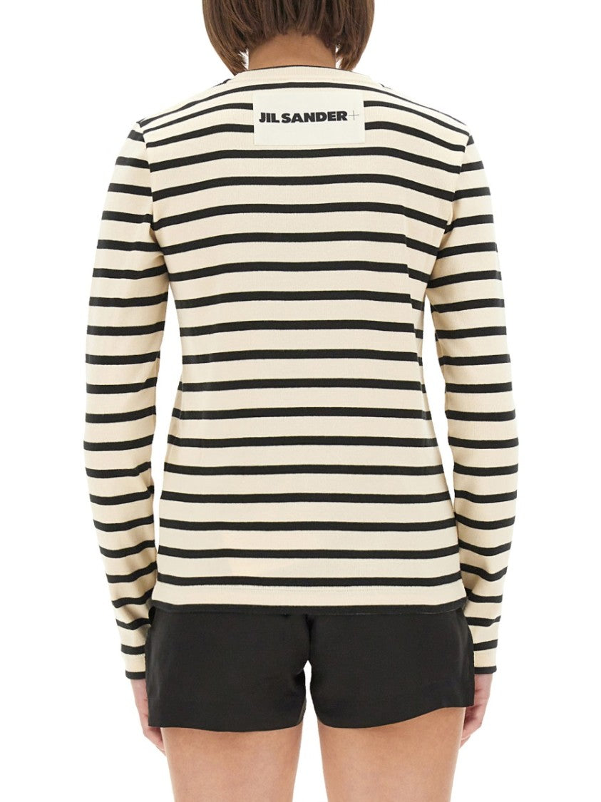 Jil Sander Fitted Long-Sleeved Striped T-Shirt