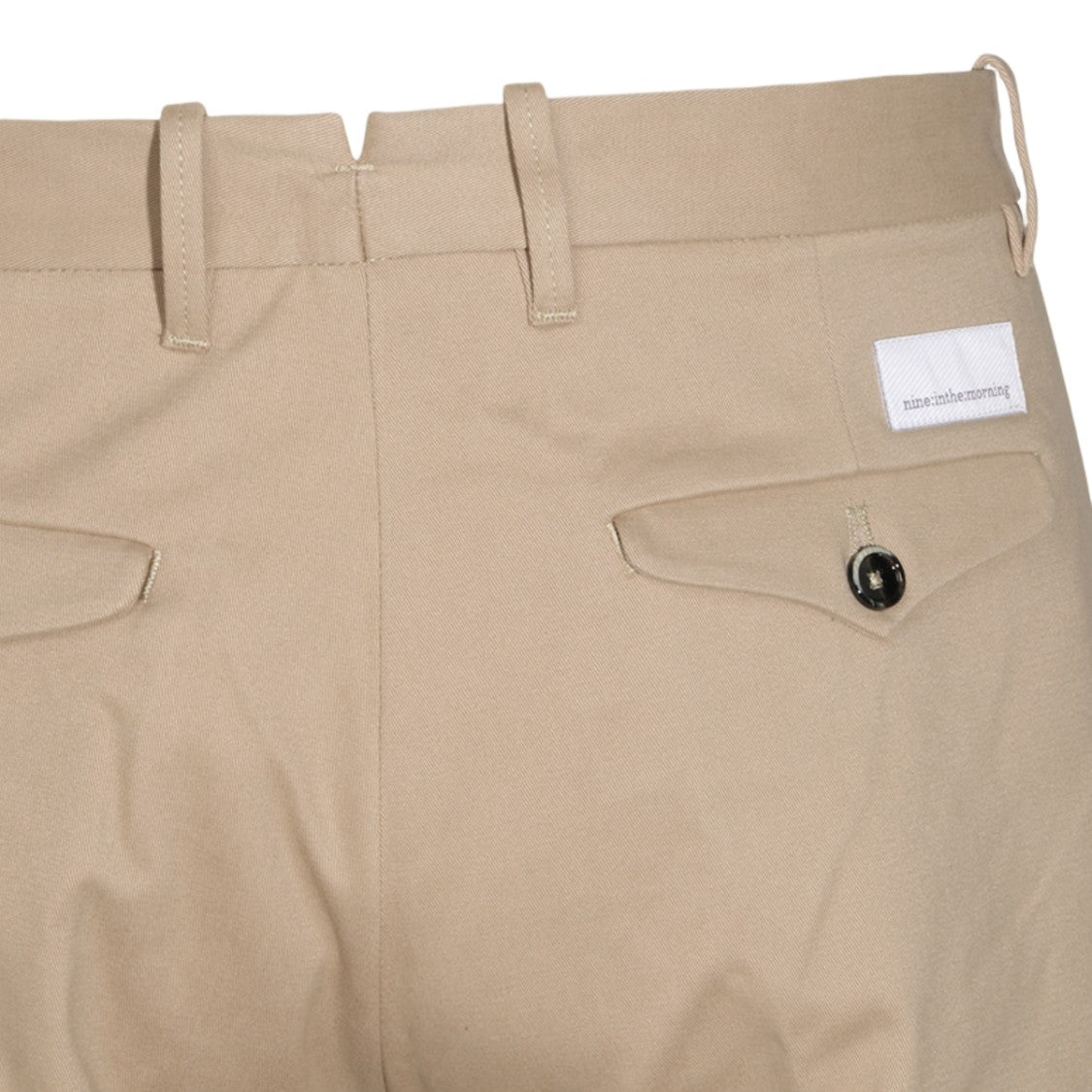 Nine In The Morning Tailored Buttoned Flap Pockets Straight-Leg Pants