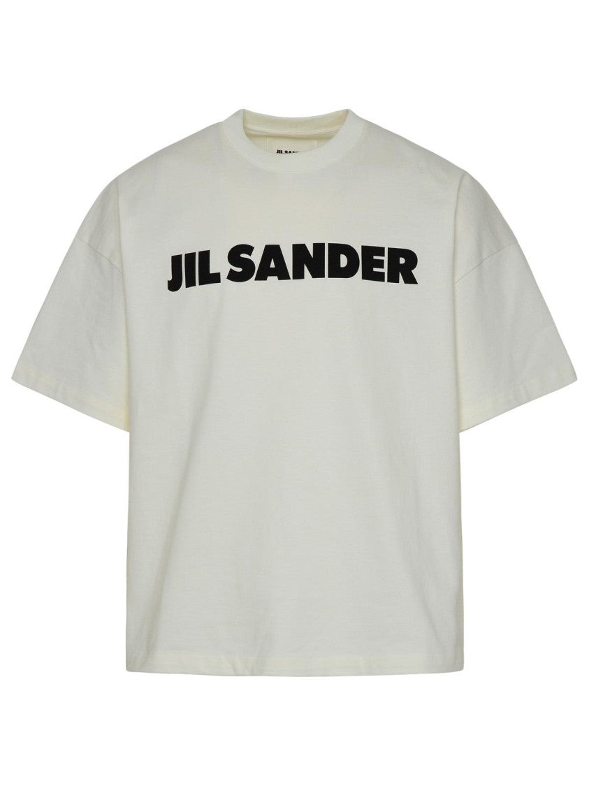 Jil Sander Ivory Cotton T-Shirt