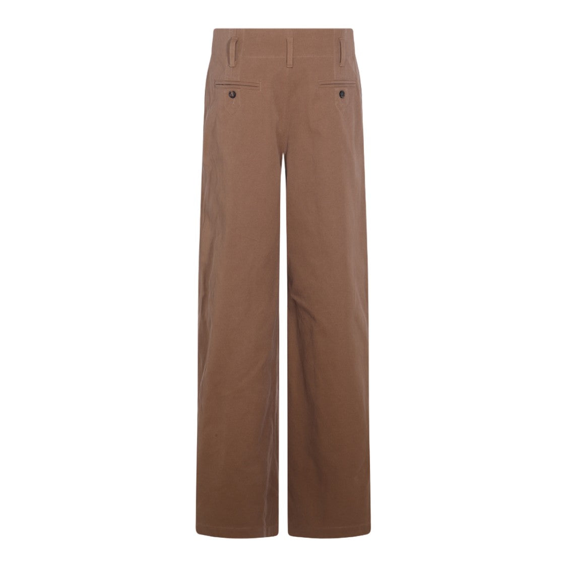 Chloé High-Waisted Straight-Leg Trousers With Textured Finish