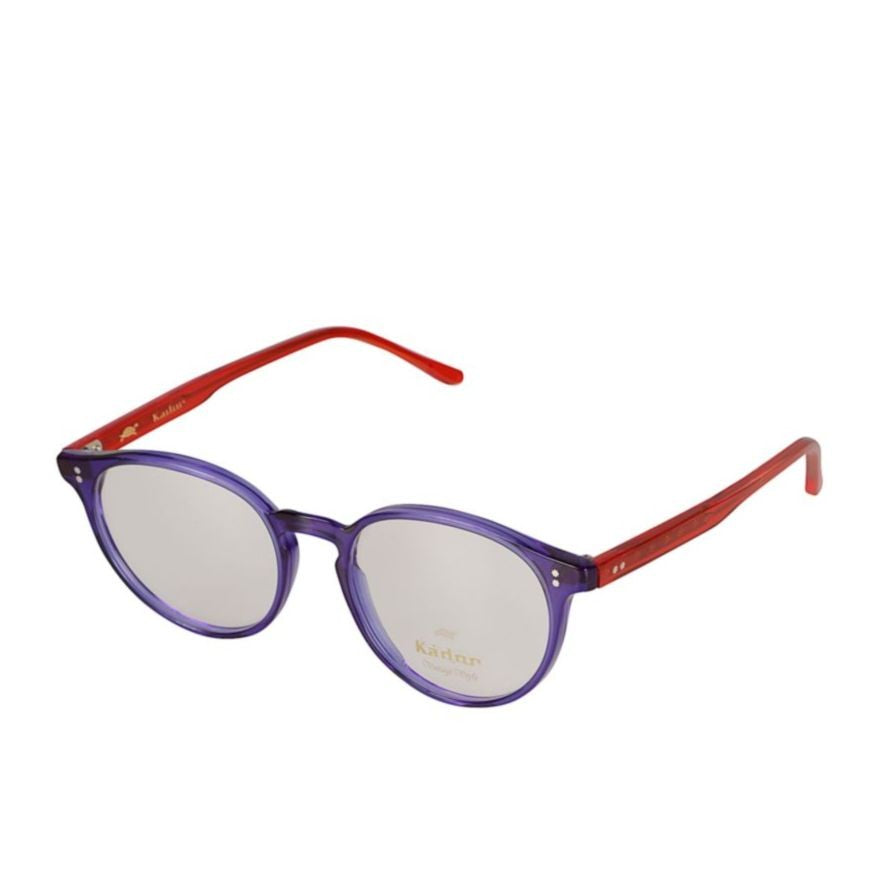 Kador Jonas/N-52 Translucent Purple Round Lens Eyeglasses