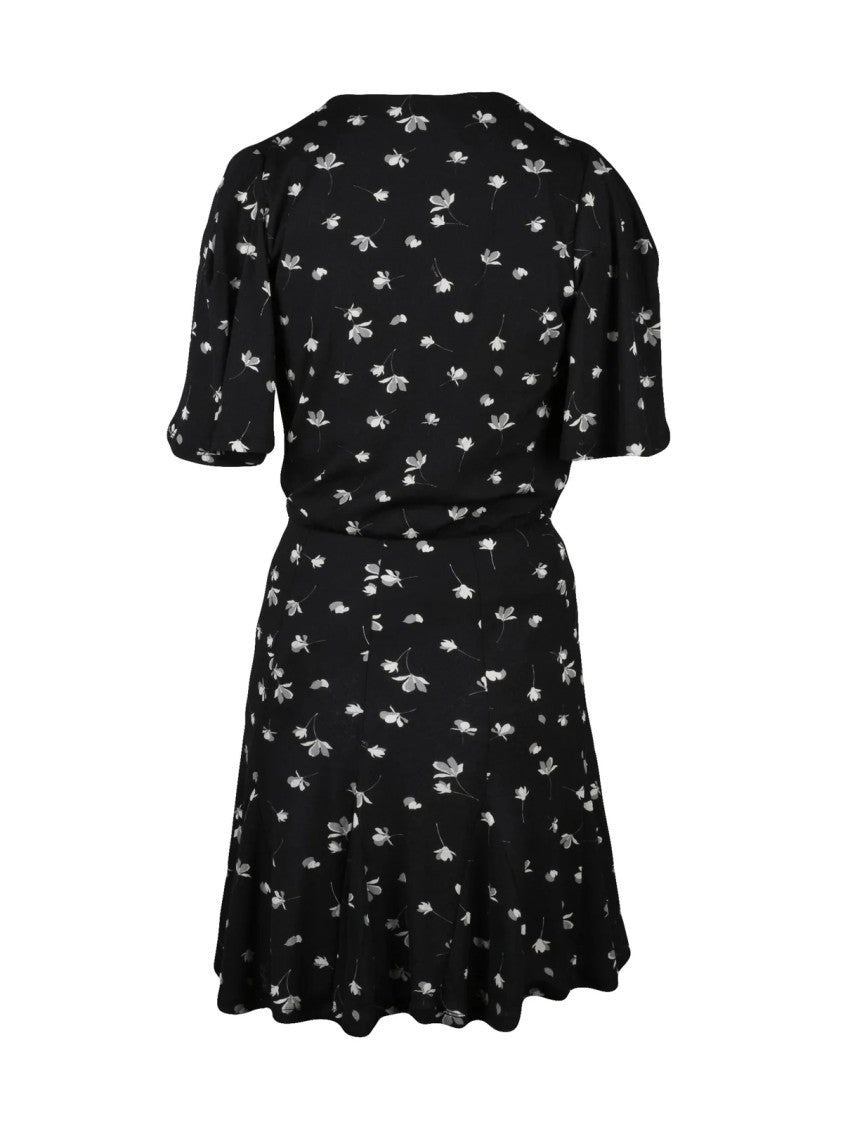 Marella Sport Short Stretch Polyester Dress With Floral Print And V-Neckline
