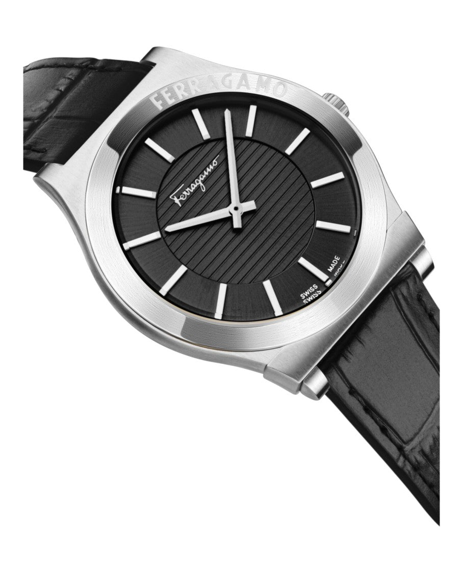Ferragamo Gancini Leather Watch