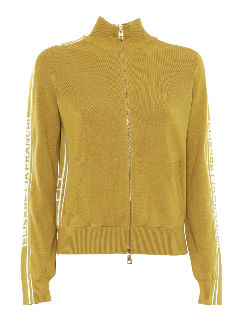 Elisabetta Franchi High-Collar Knit Top