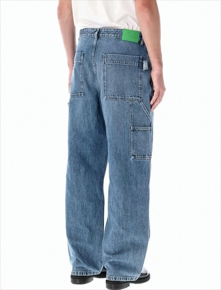 Bottega Veneta Relaxed Wide-Leg Denim Pants