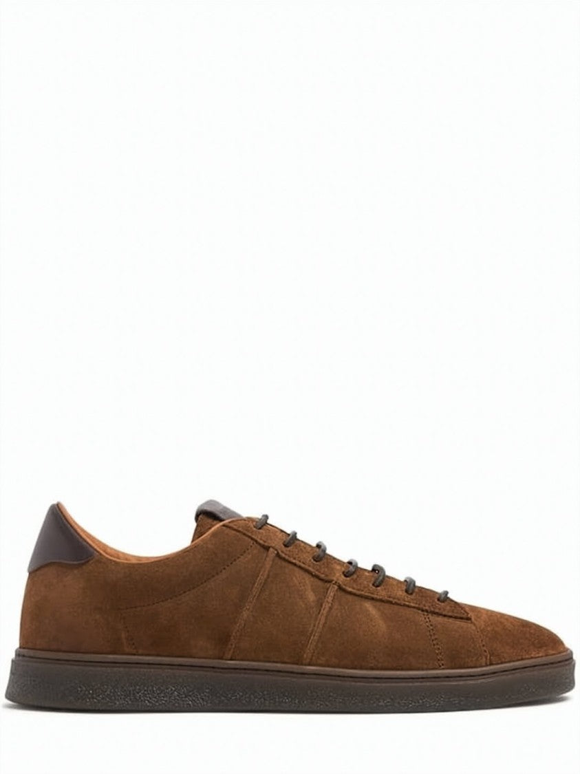 Buttero Low-Top Suede Sneakers With Textured Rubber Sole