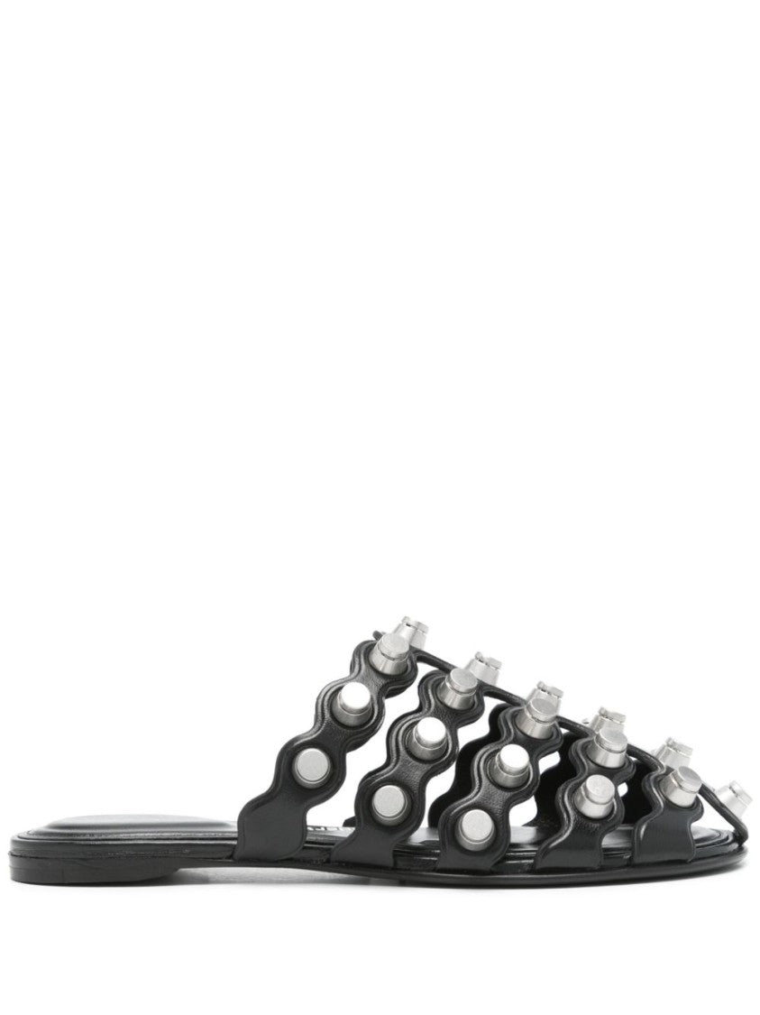 Alexander Wang Cage Slides With Cut-Out Detailing And Stud Embellishments