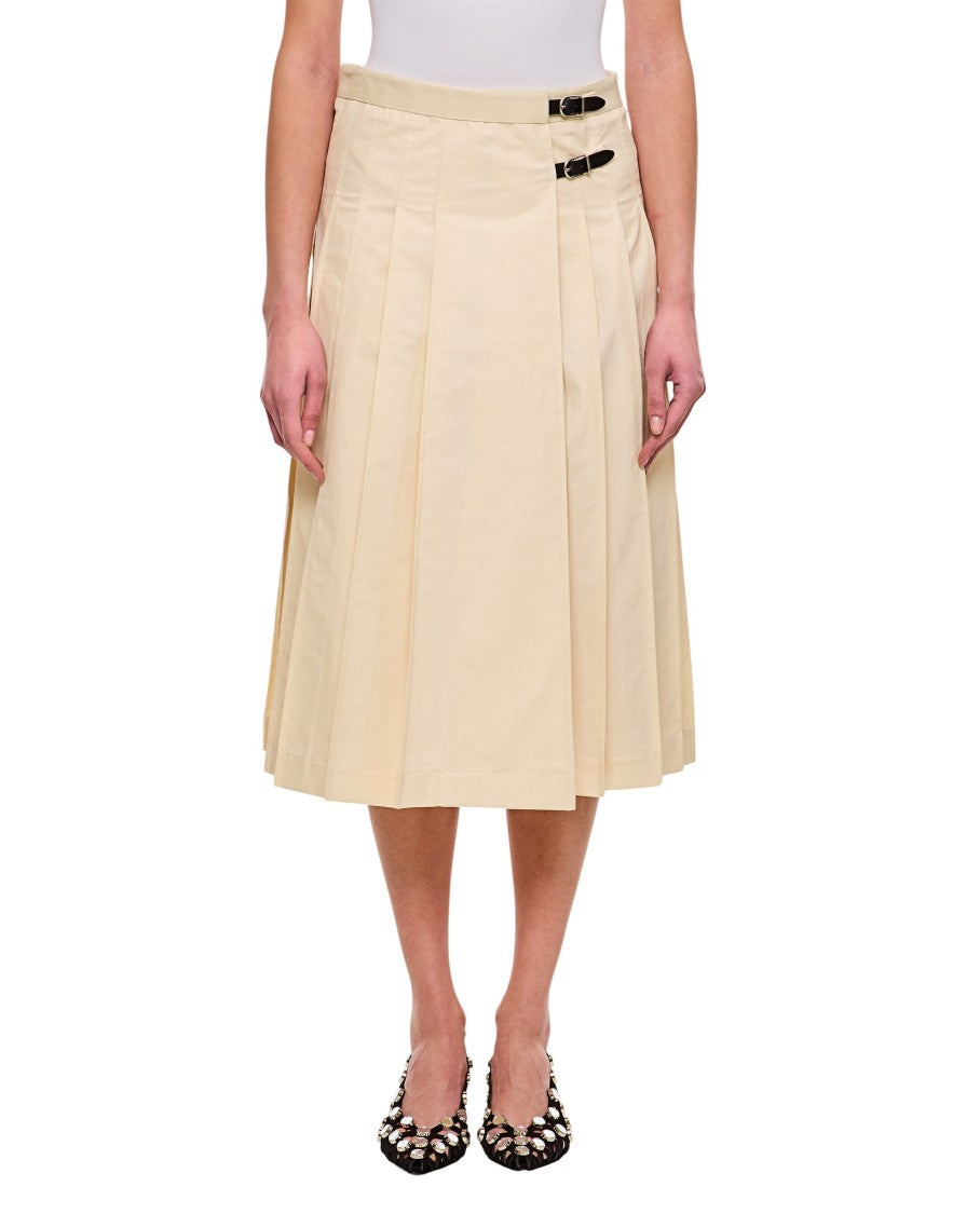 Durazzi Milano Pleated Midi Kilt Skirt