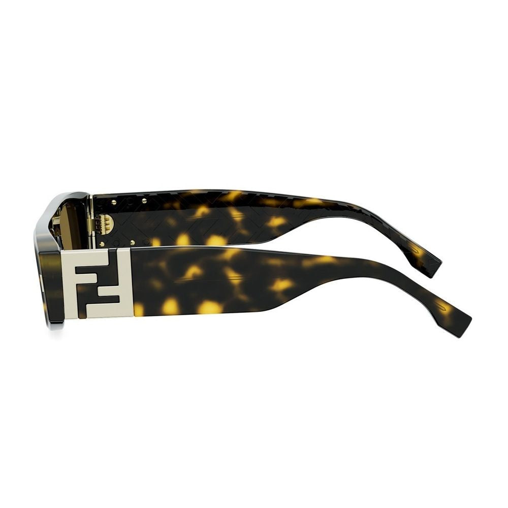 Fendi Ff Squared Oversized Rectangular Frame Sunglasses