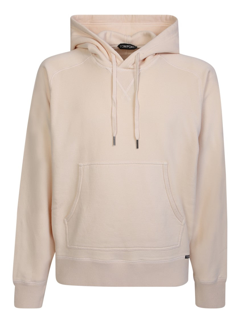 Tom Ford Beige Cotton Hoodie Sweatshirt