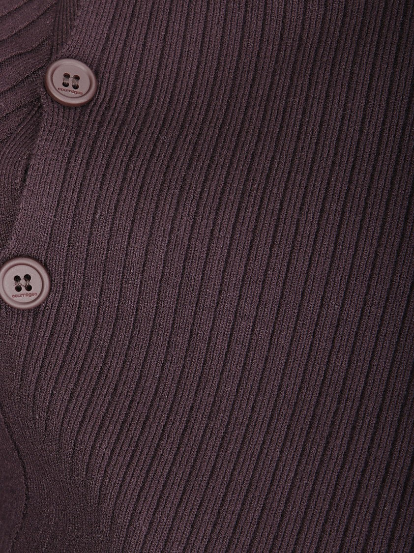 Courrèges Oblique Butonned Sweater