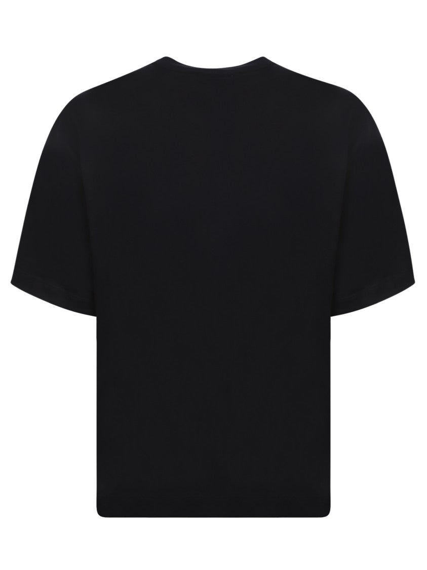 Off-White Black Classic Round Neck T-Shirts