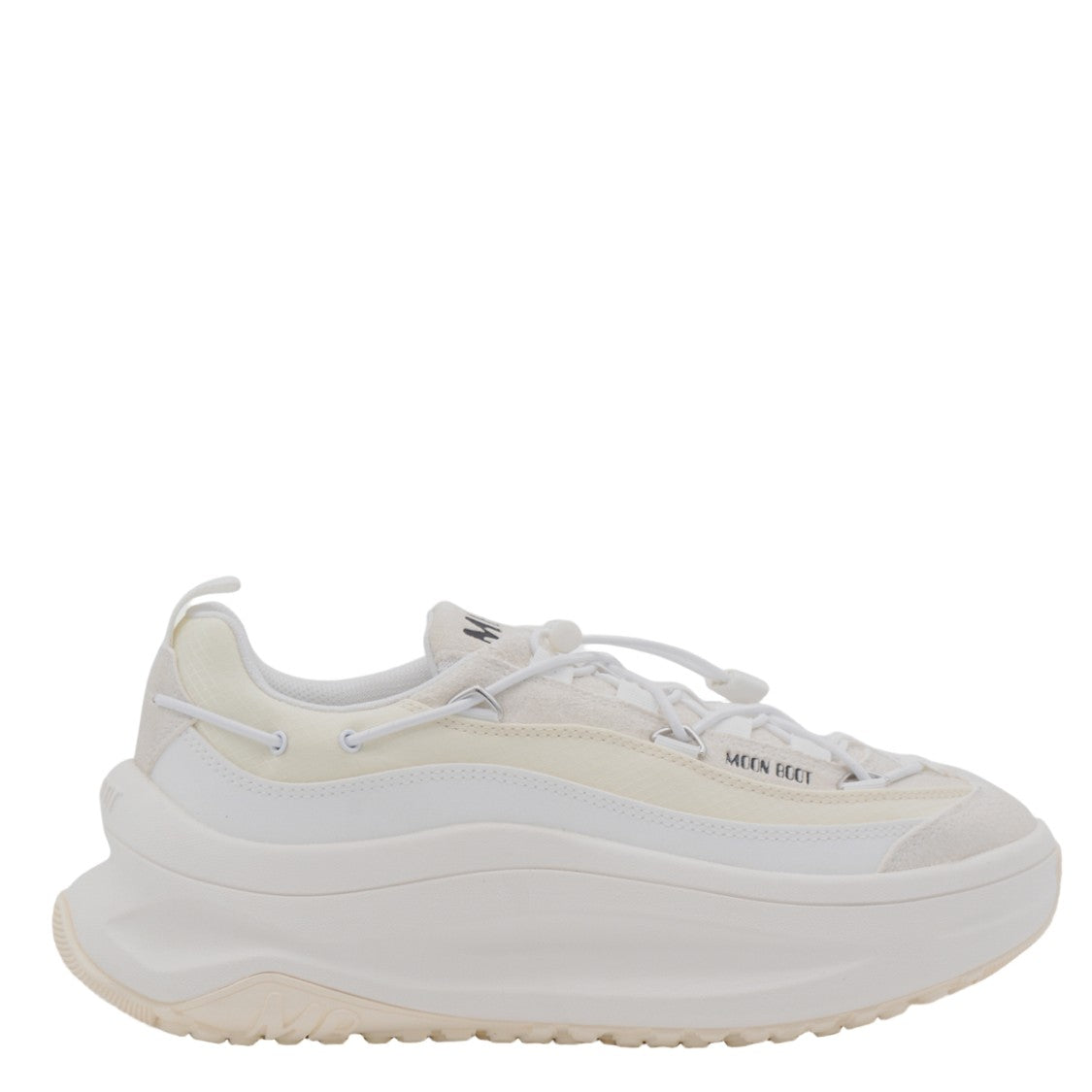 Moon Boot White Sneakers With Sculpted Design