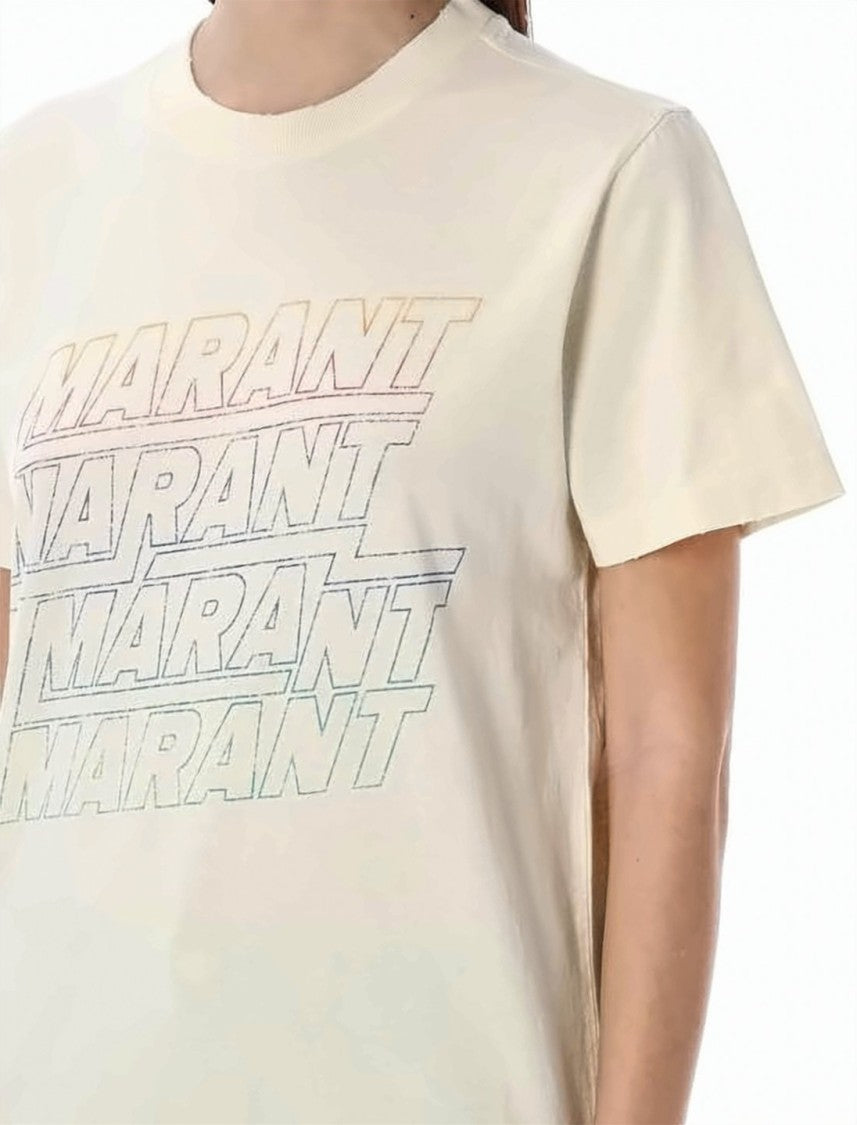Isabel Marant Pastel Gradient Graphic Print T-Shirt