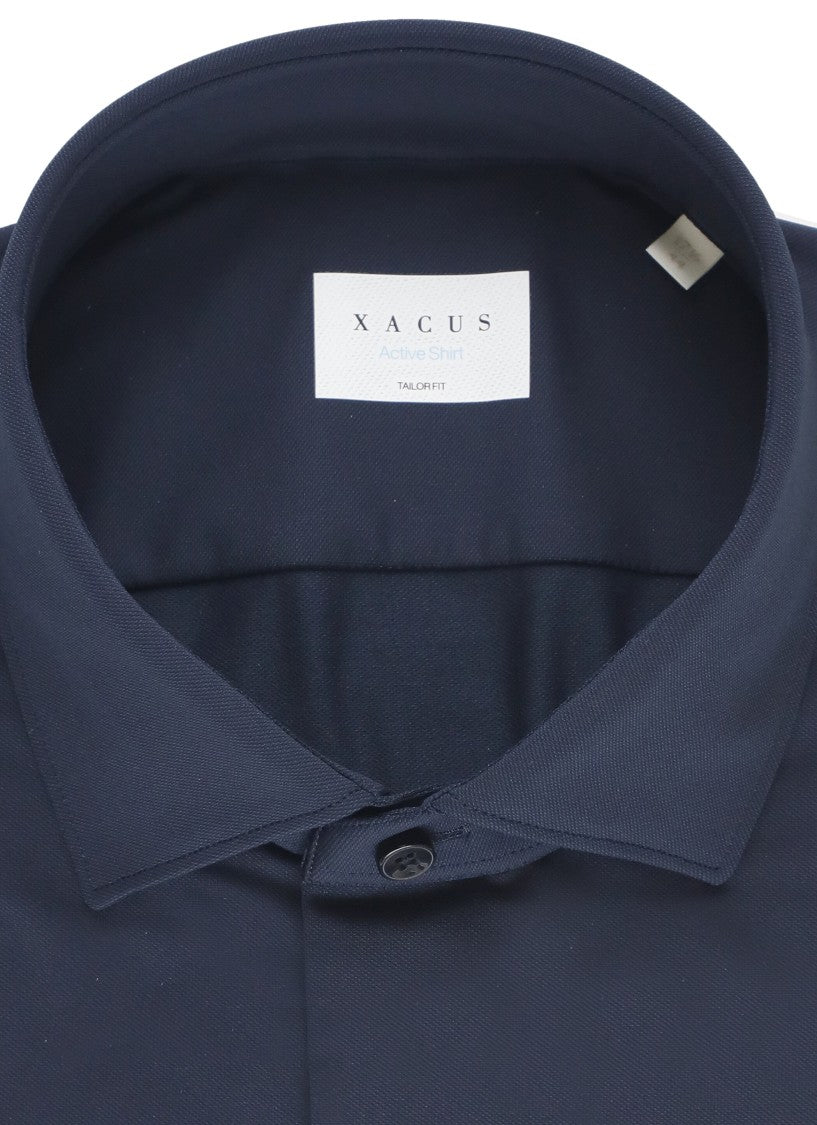 Xacus Blue Active Long Sleeves Casual Shirt