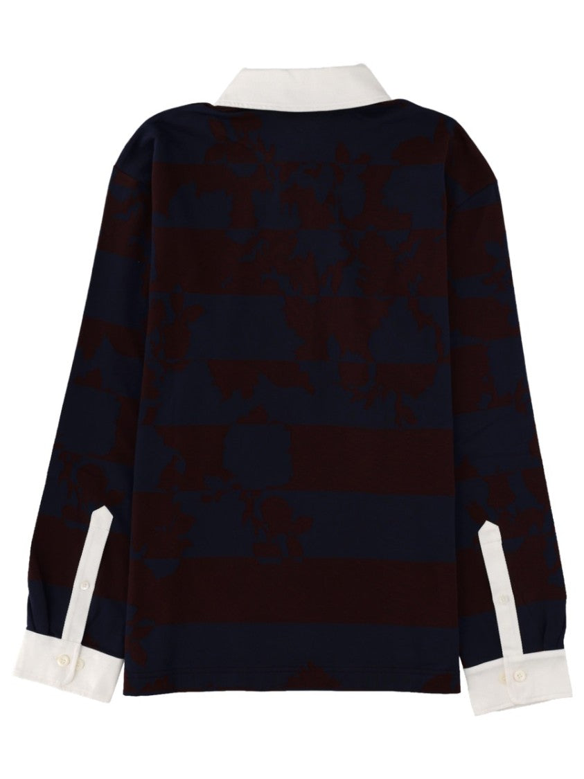 Dries Van Noten Hucho Broad Stripes Cotton Polo Shirt
