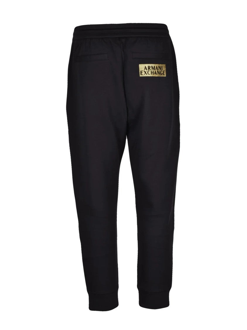 Armani Exchange Tapered Track Pants With Flexible Fit And Minimalist Design