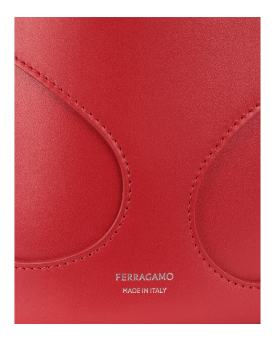 Ferragamo Cut-Out Leather Mini Tote Bag