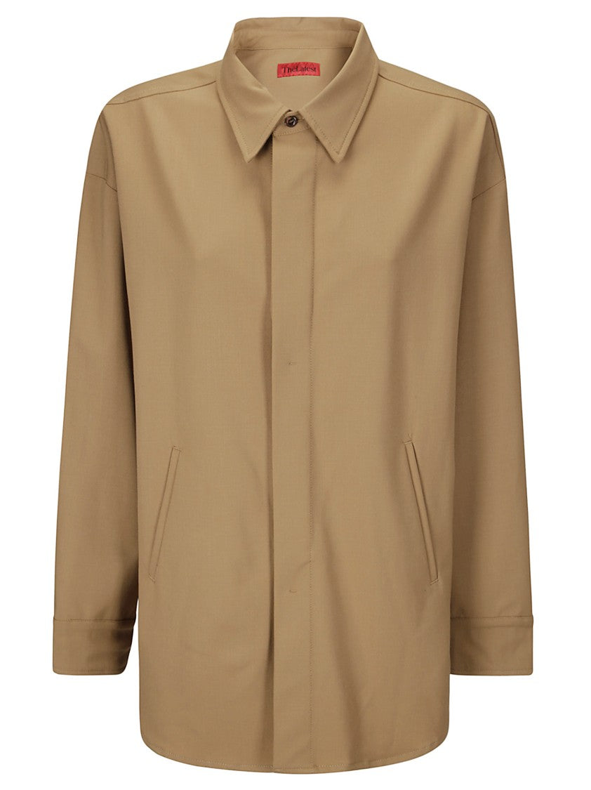 The Latest Button Fastening Oversized Shirt Jacket