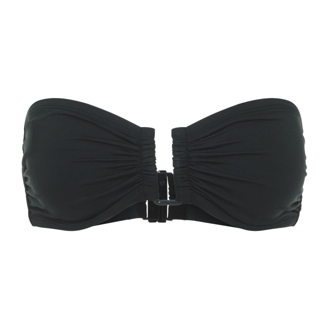 Eres Bandeau Bikini Top With U-Shape Metal Link And Bust Shirring