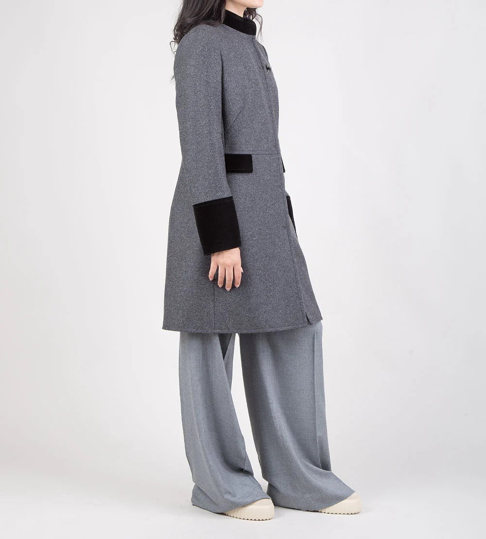Fay Monopetto Single-Hook Coat