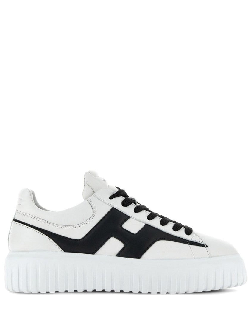 Hogan Black Sneakers With Bold 'H' Design