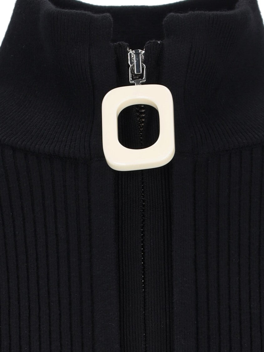 J. W. Anderson Zip Logo Cardigan – Black