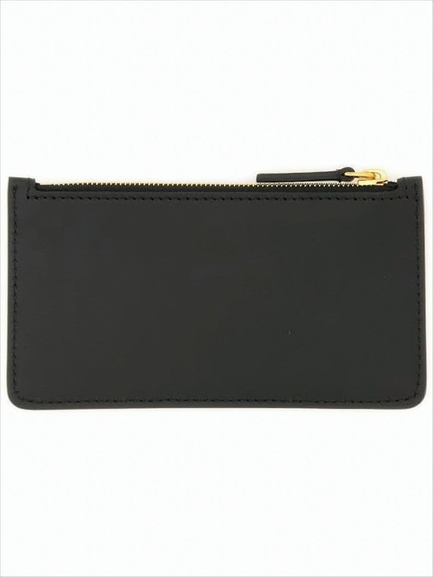 Marni Rectangular Calf Leather Wallet With Gold-Tone Zipper