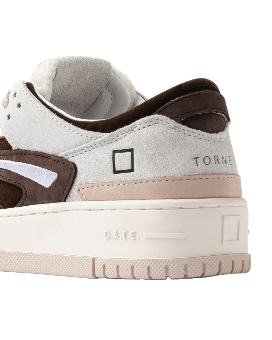 D.A.T.E Low-Top Sneakers In Logic Fondo Crust Leather And Suede