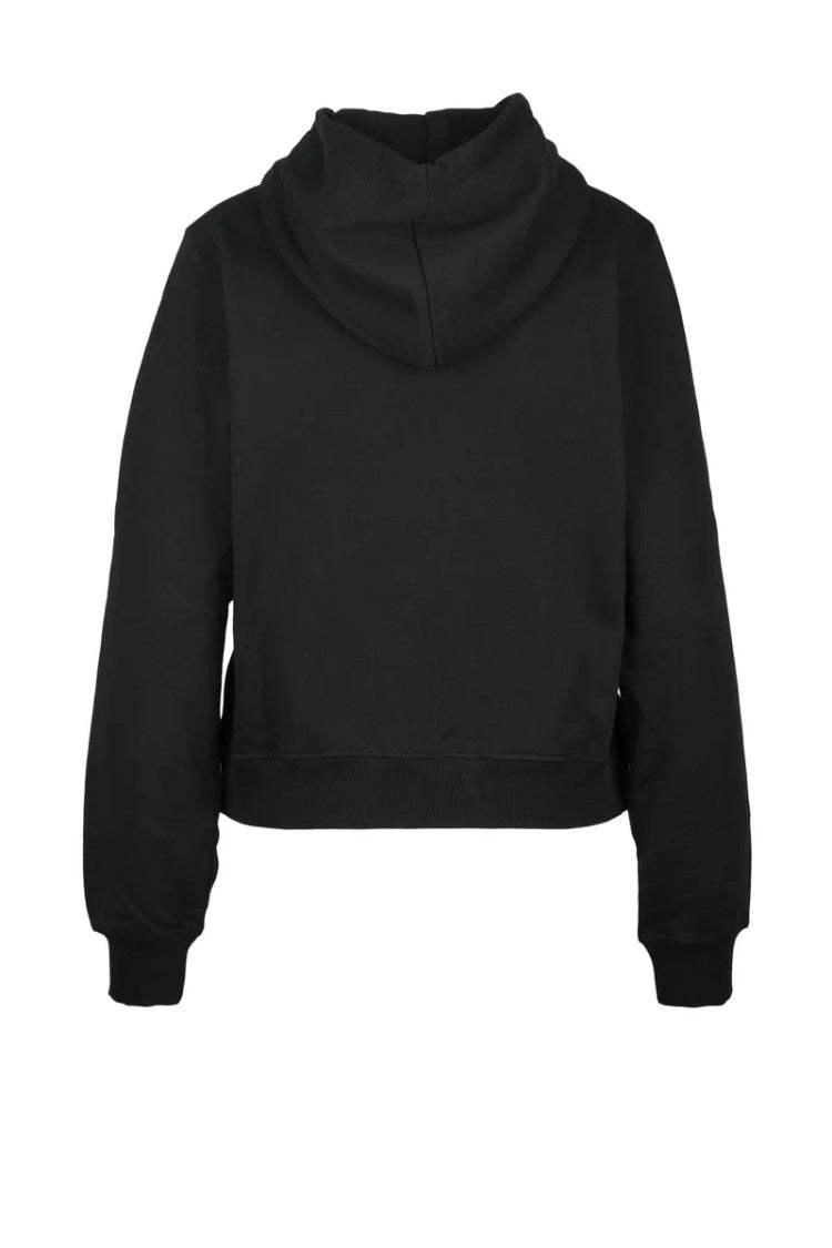 Diesel Black Cotton Women's Cropped Sweatshirt