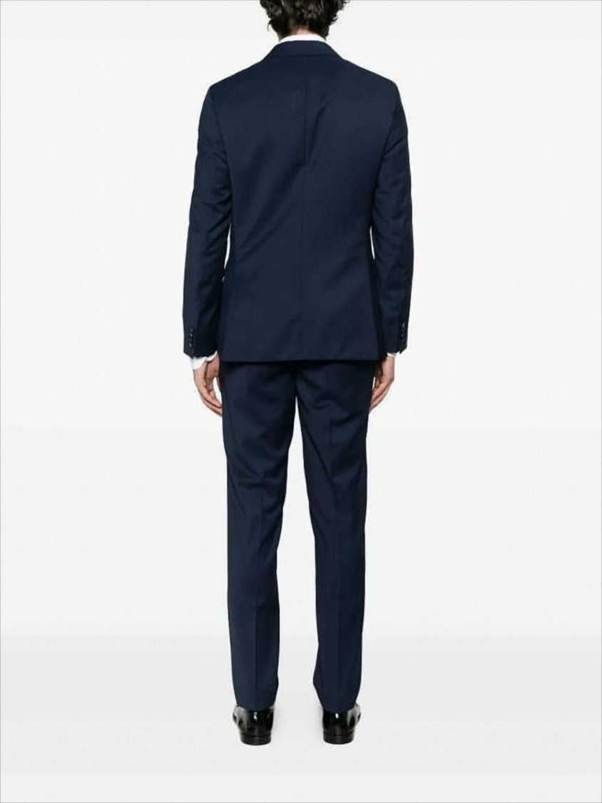 Hugo Boss Tailored Blue Suit Jacket With Structured Silhouette