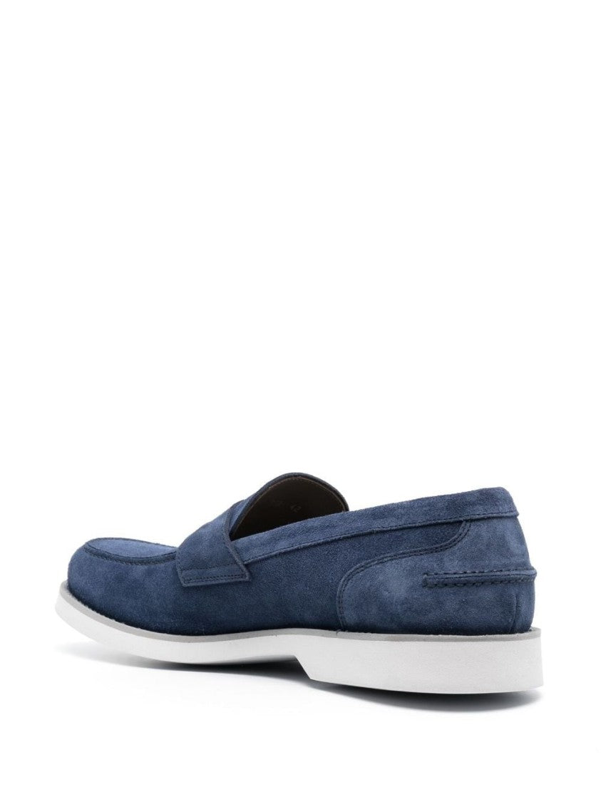 Baldinini Blue Suede Loafers