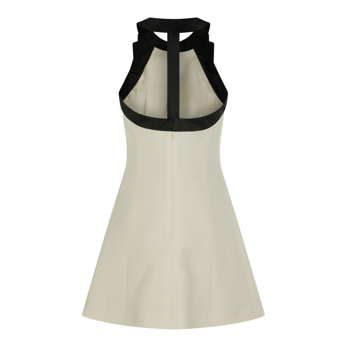 Valentino Sleeveless Wool Mini Dress With Bow Detail