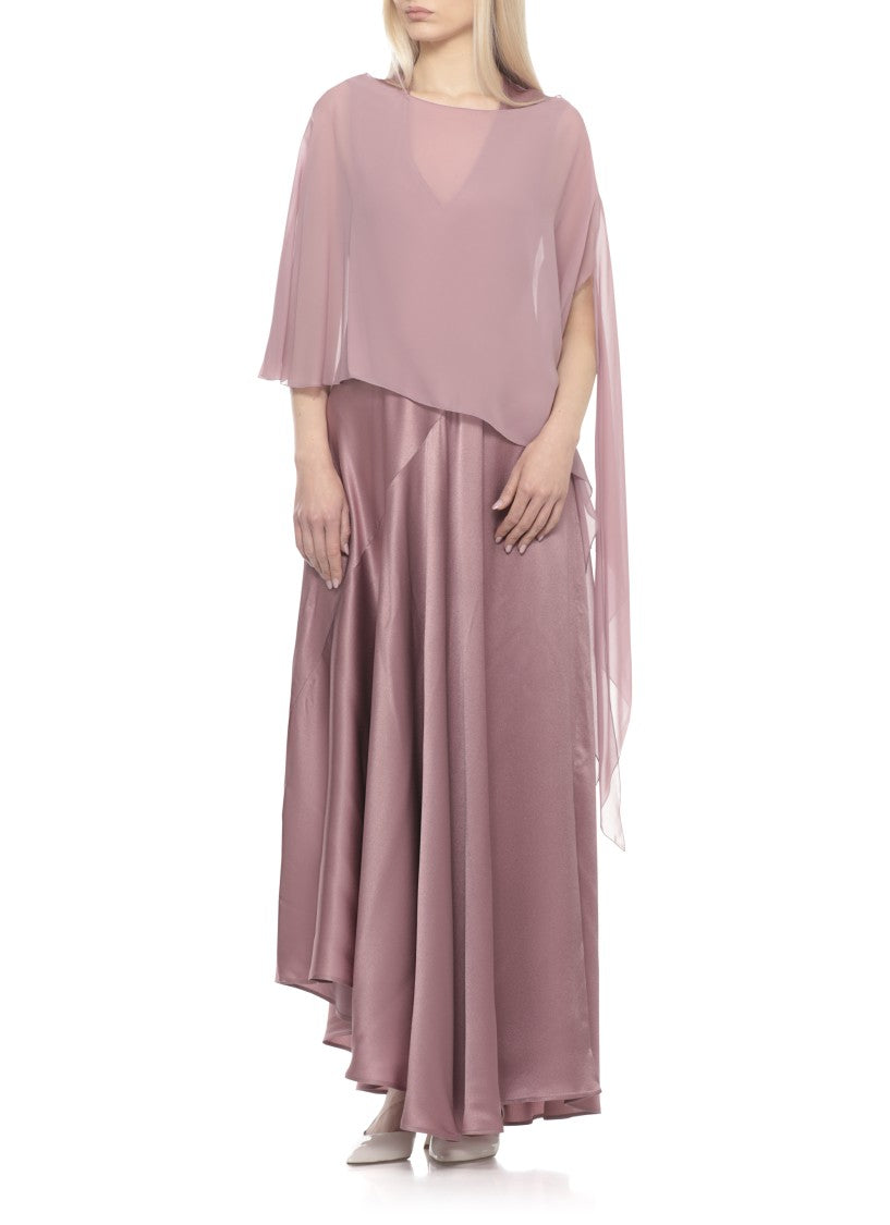 Antonelli Firenze Pink Silk Melone Round-Neck Scarf