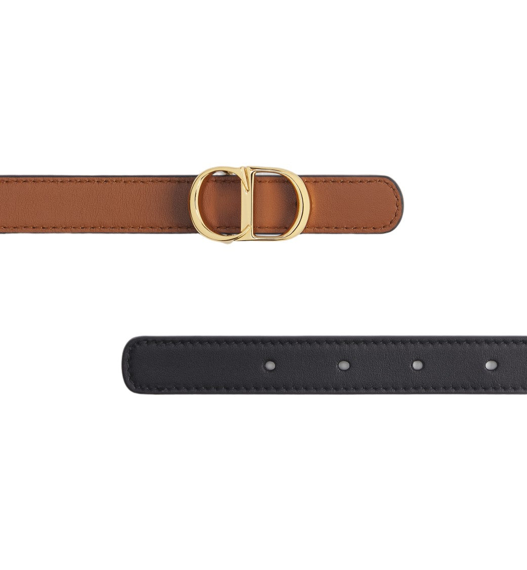 Christian Dior Signature Leather Cd Buckle Belt