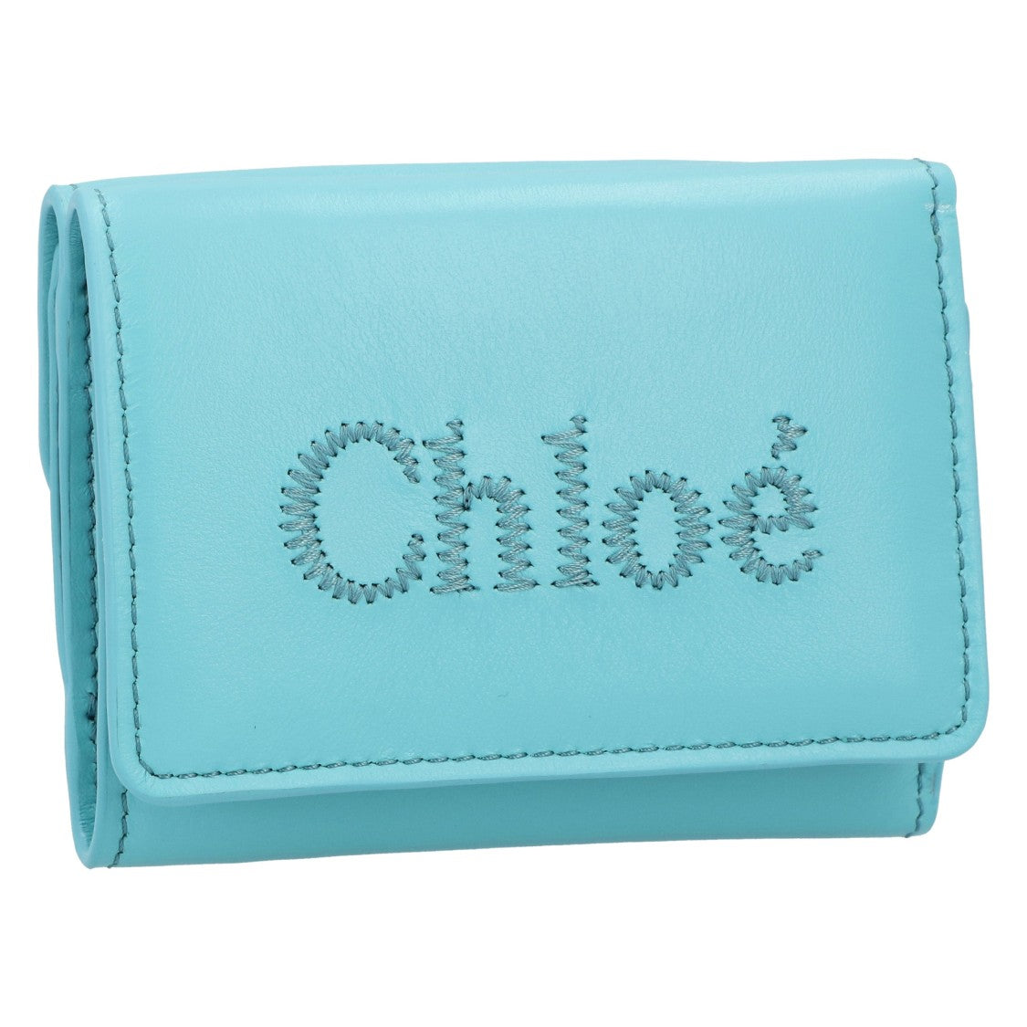 Chloé Sense Tri-Fold Wallet Blue