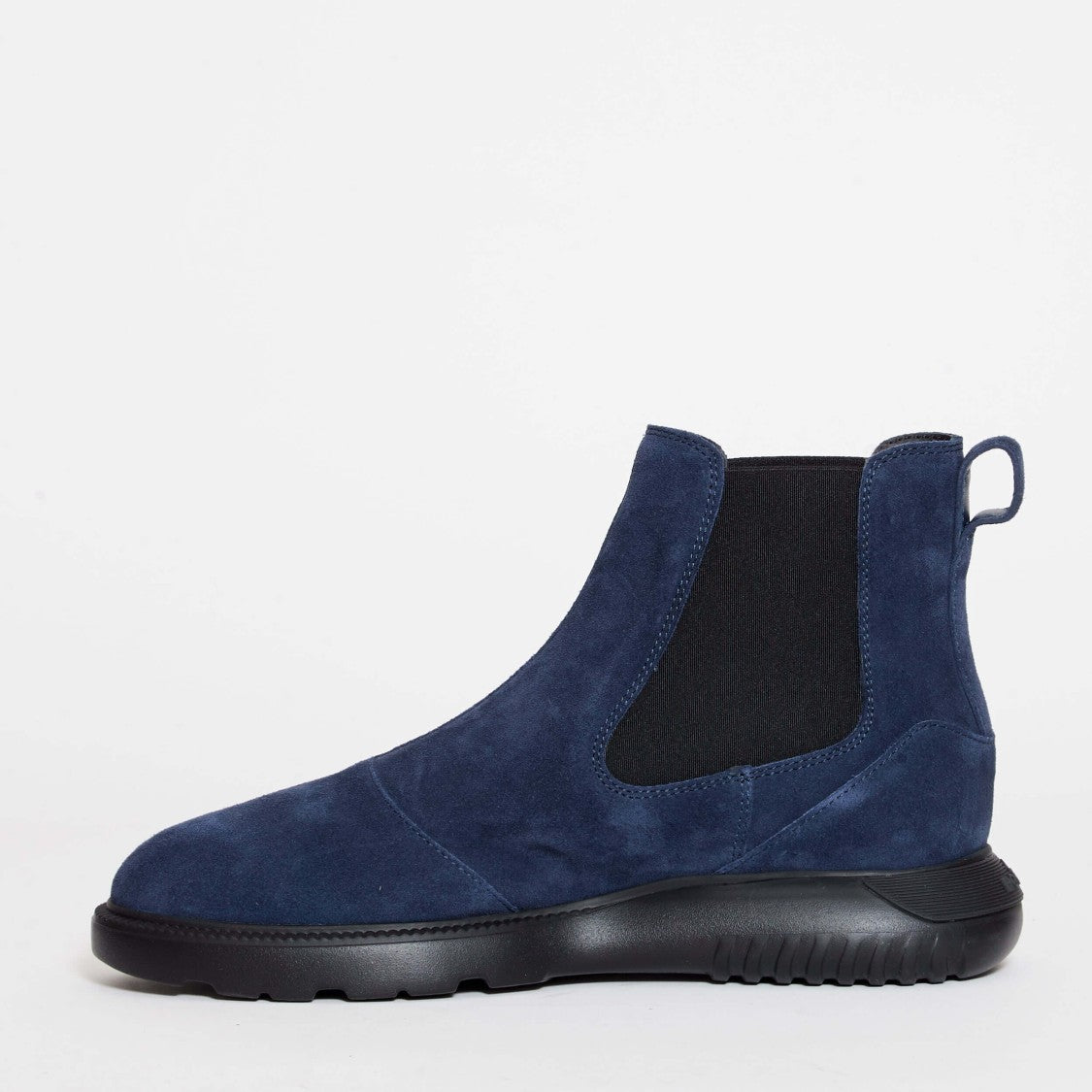 Hogan Blue Suede Ankle Boots