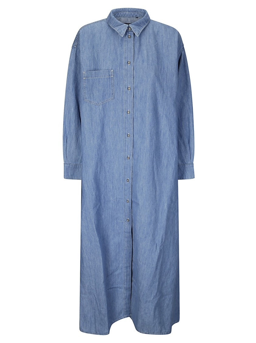 7 For All Mankind Icy Maxi Shirt Dress