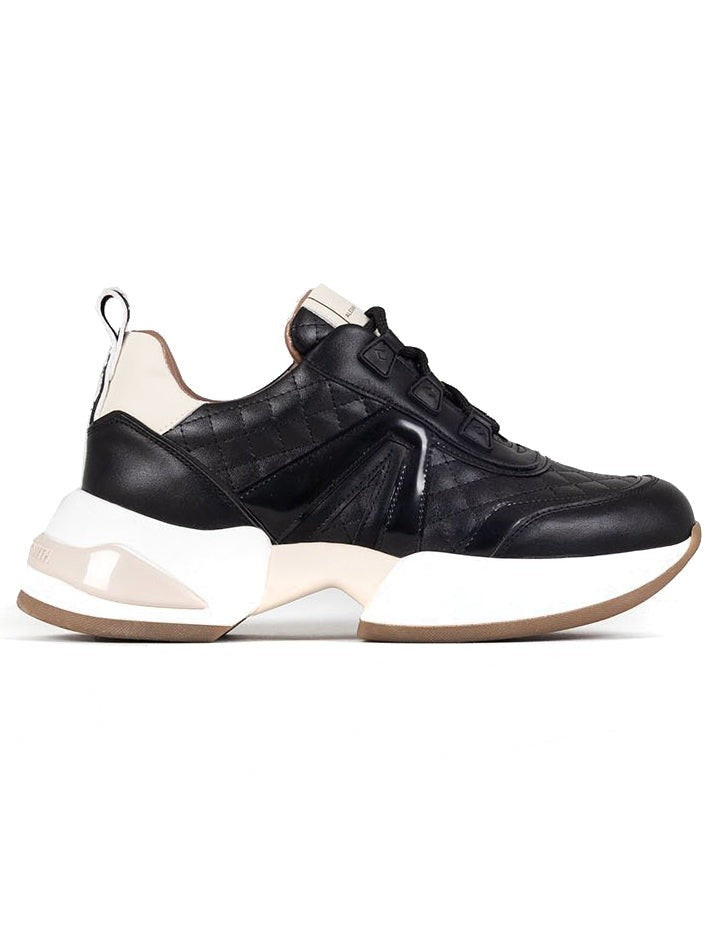 Alexander Smith Quilted Black Casual Trainers