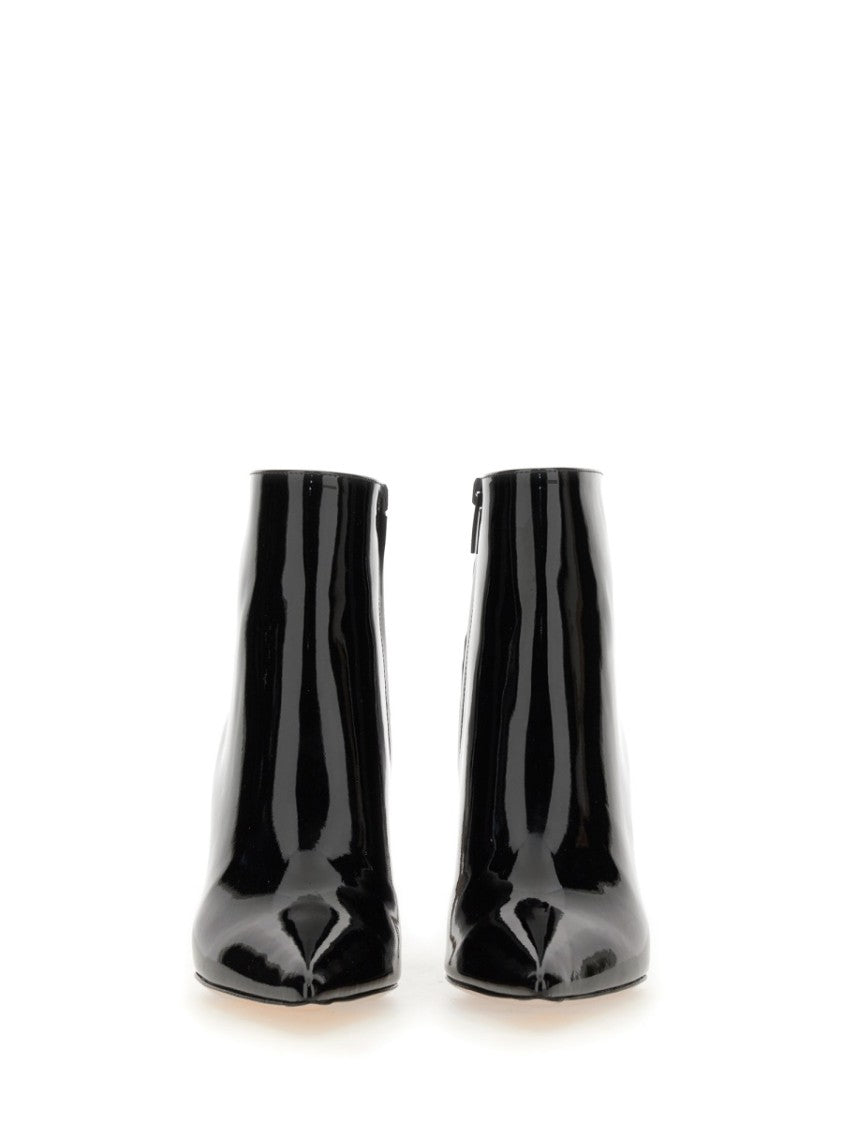 Gianvito Rossi Glossy Patent Leather Ankle Boots